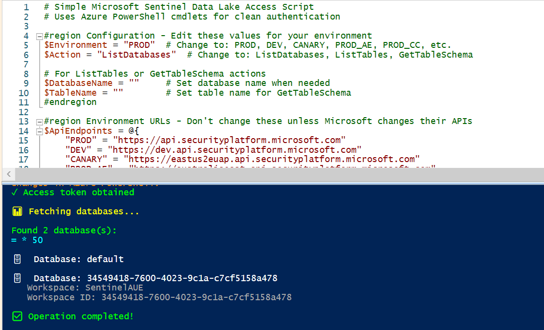 PowerShell DataLake