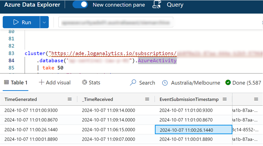 Log Analytics hidden time fields