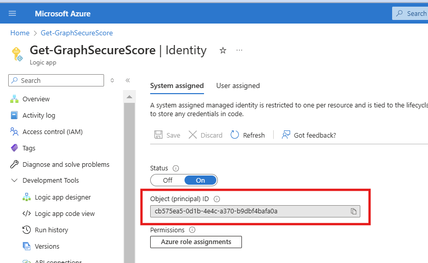 Service Principal ID